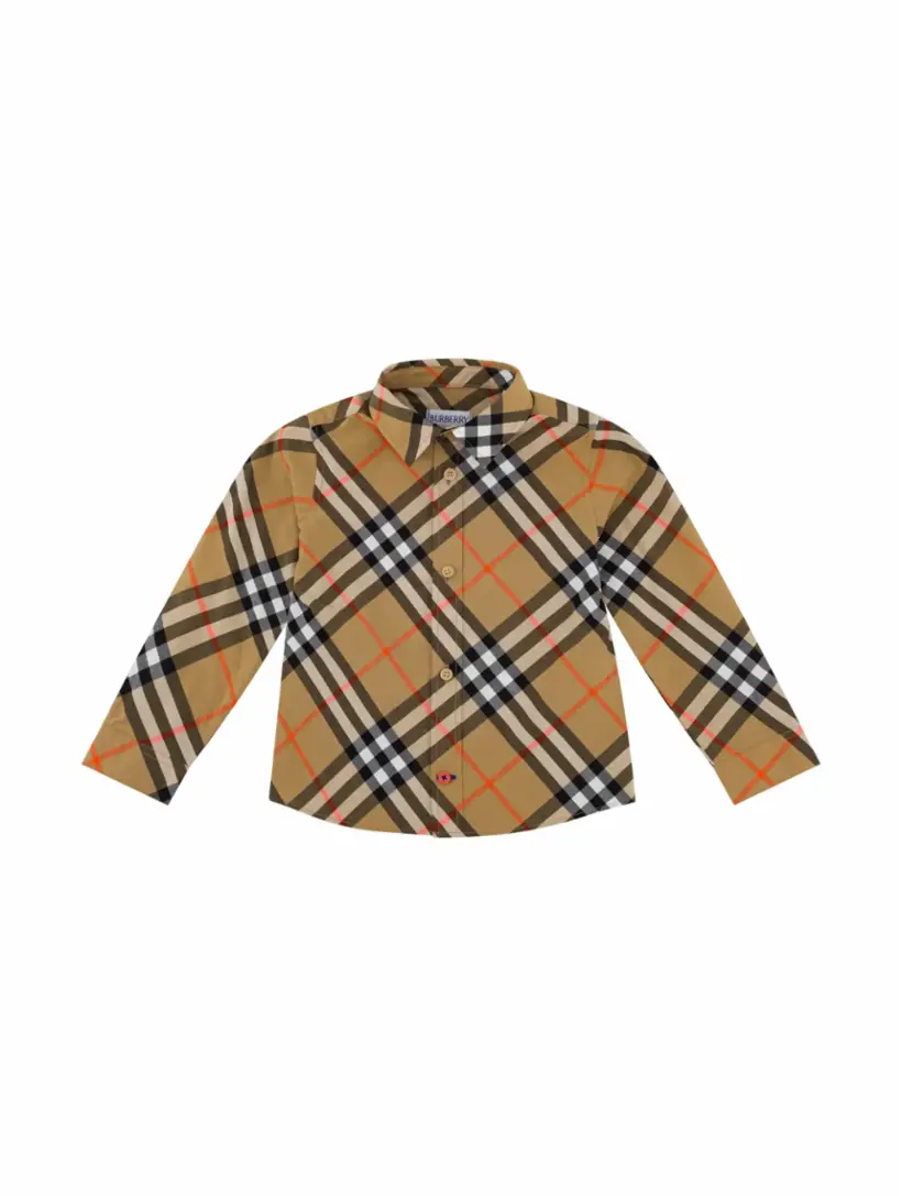 

Хлопковая рубашка Vintage Check Burberry, мультиколор