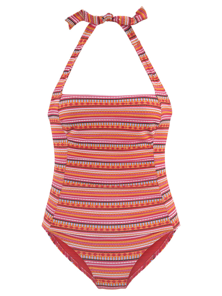 

LASCANA Купальник в оранжевую полоску, Оранжевый, LASCANA Купальник в оранжевую полоску