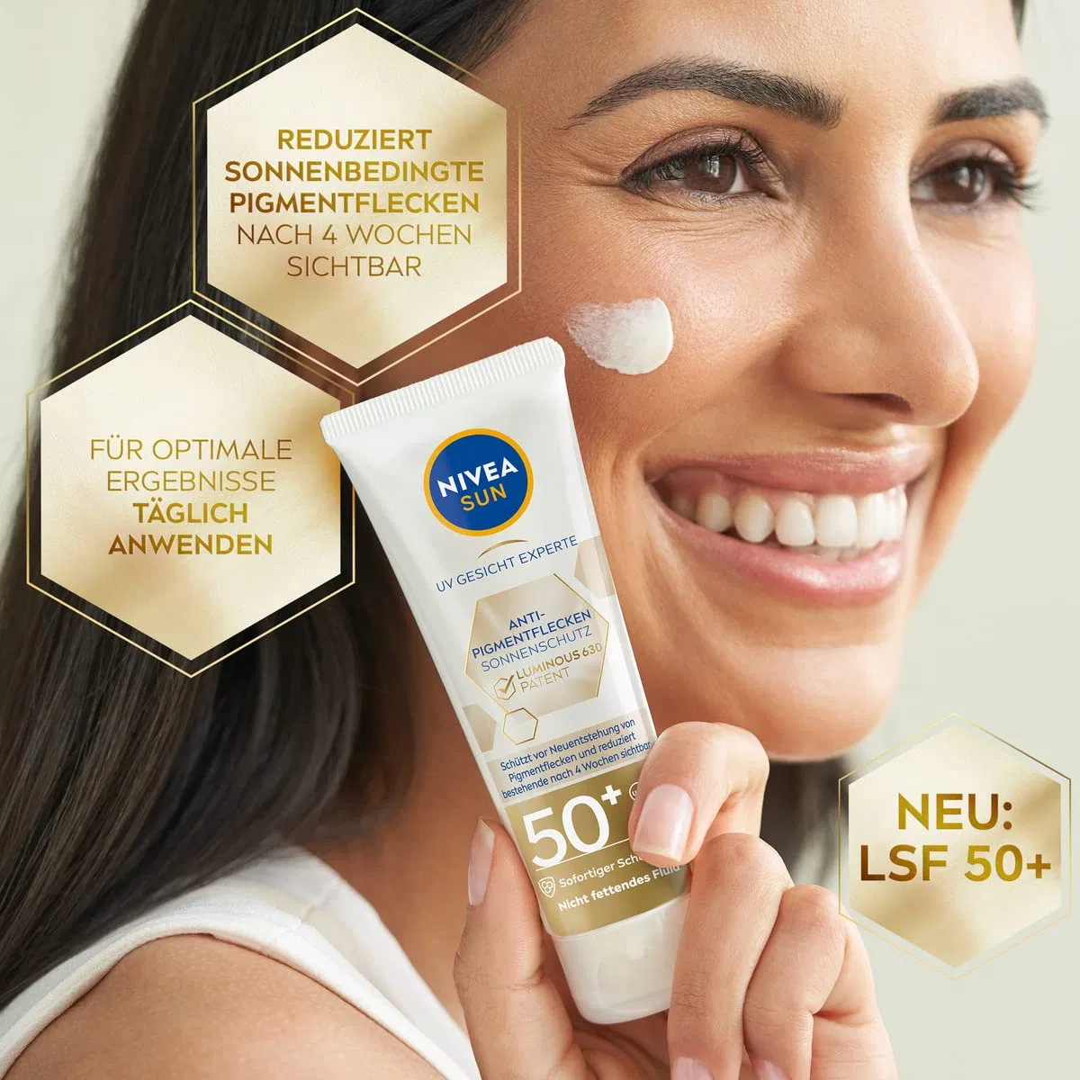 Солнцезащитный крем для лица «Luminous 630 SPF 50» от Nivea Sun UV Face Expert Beiersdorf — фото 4