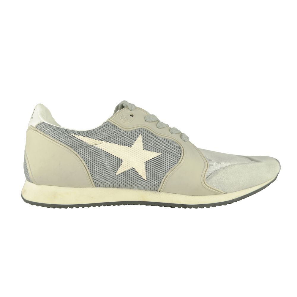 

Серые кожаные кроссовки Golden Goose, серый