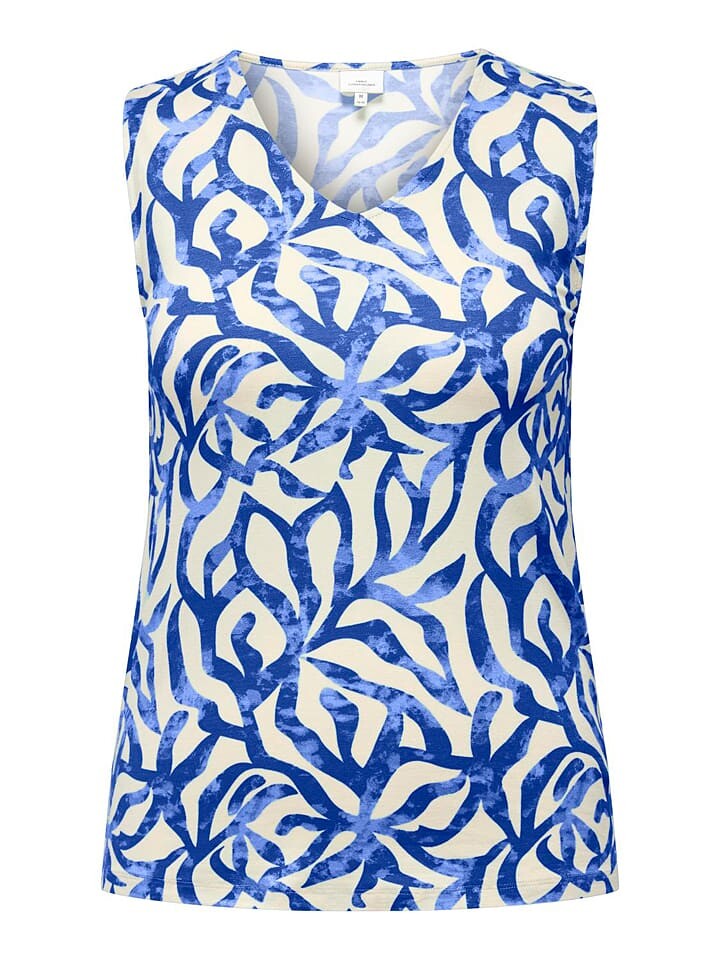 

Топ ONLY Carmakoma Greta, цвет blau/weiß