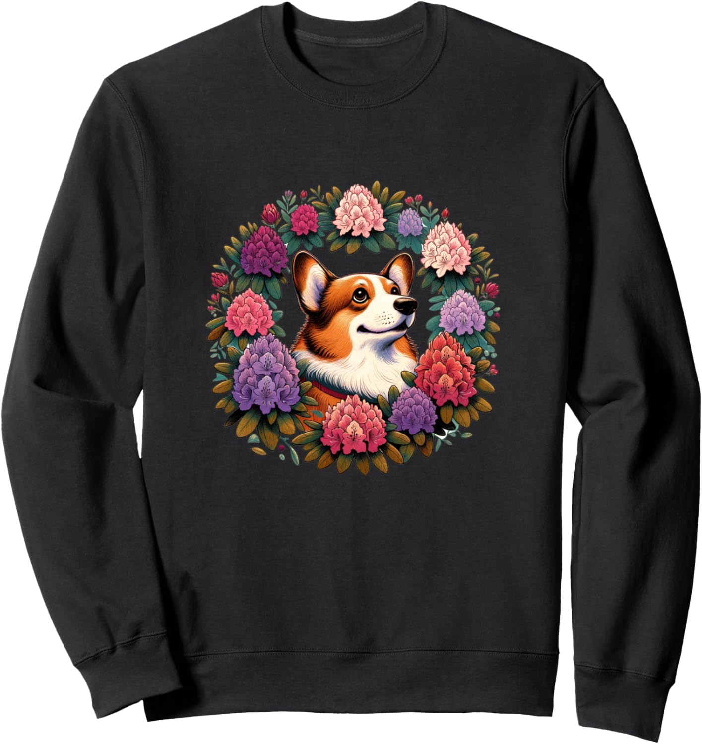 

Толстовка с изображением корги от ArtFun Corgi Snugg, черный
