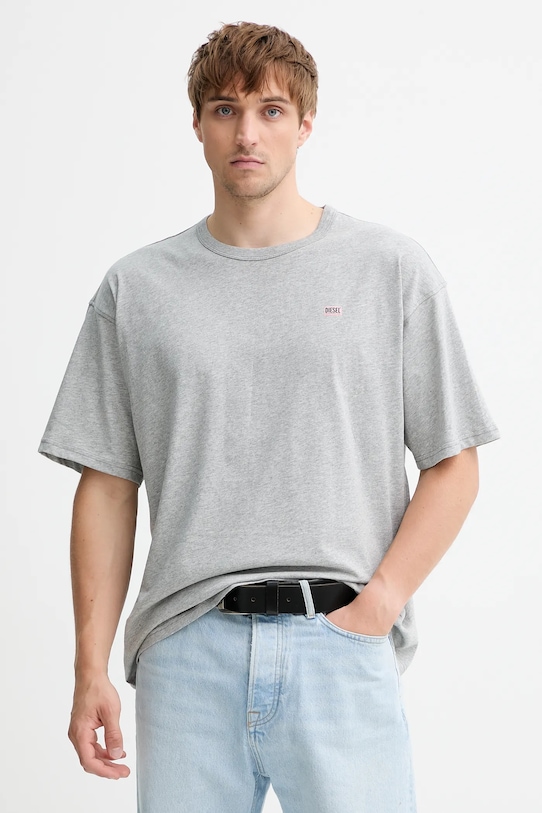 

Хлопковая футболка T-BOXT-R30 ФУТБОЛКА Diesel, серый