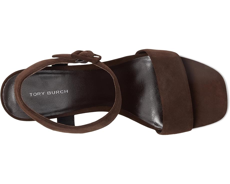 Туфли Tory Burch Double T City Sandals 55mm, цвет Dark Cocoa — фото 2