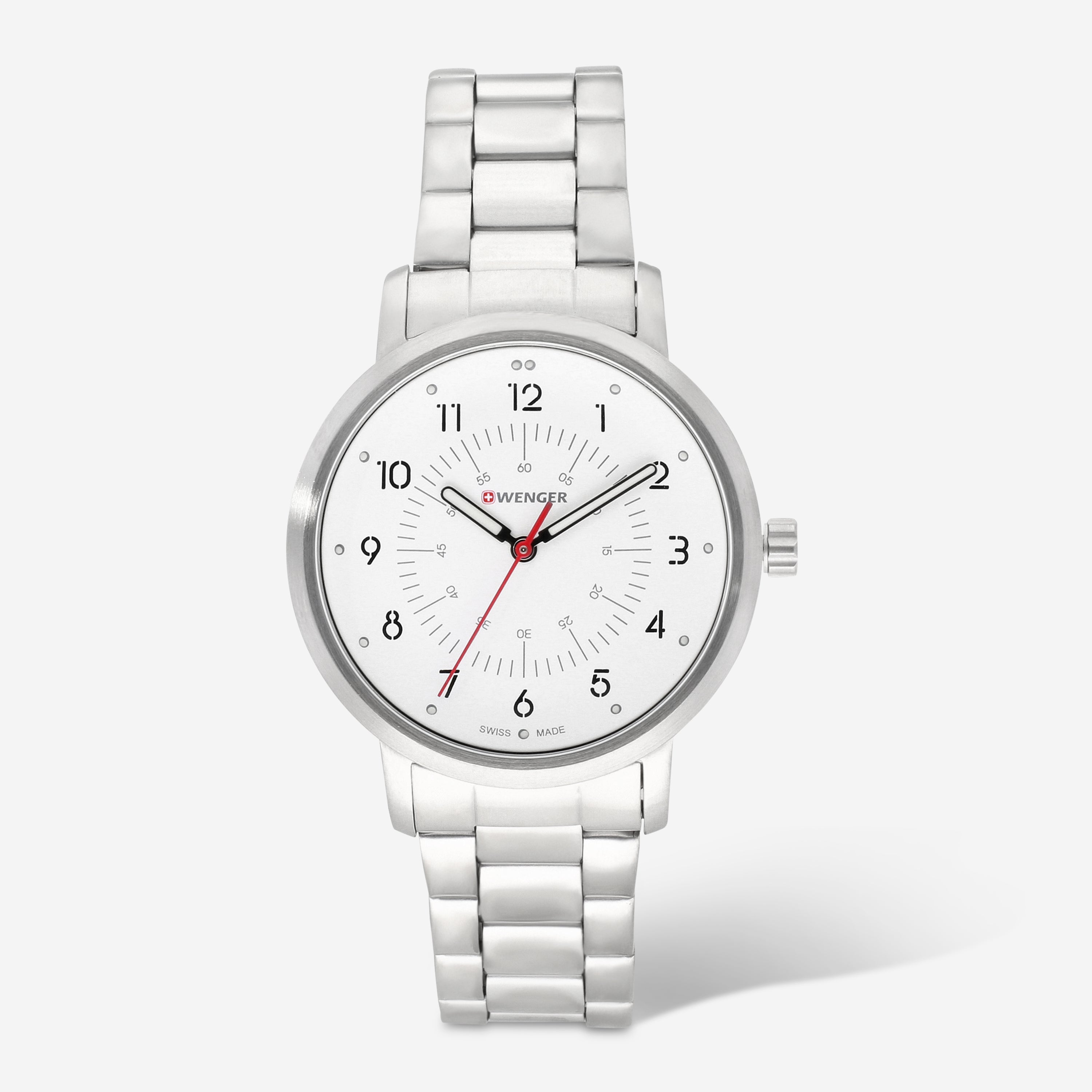 

Часы Wenger Swiss Army Ladies 01.1621.110 Avenue с белым циферблатом 35 мм