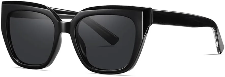 

Коричневые поляризованные солнцезащитные очки с леопардовым принтом, ацетатные солнцезащитные очки для женщин, летний стиль, защита от УФ-излучения UV400 VFDHN, Black