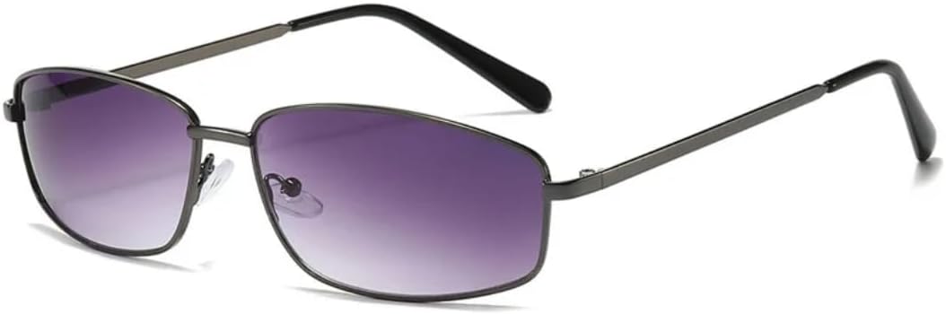 

Винтажные панк-солнцезащитные очки для женщин с градиентными линзами, для использования на открытом воздухе, роскошная металлическая оправа, защита от УФ-излучения UV400 VFDHN, Gun Gradient Gray