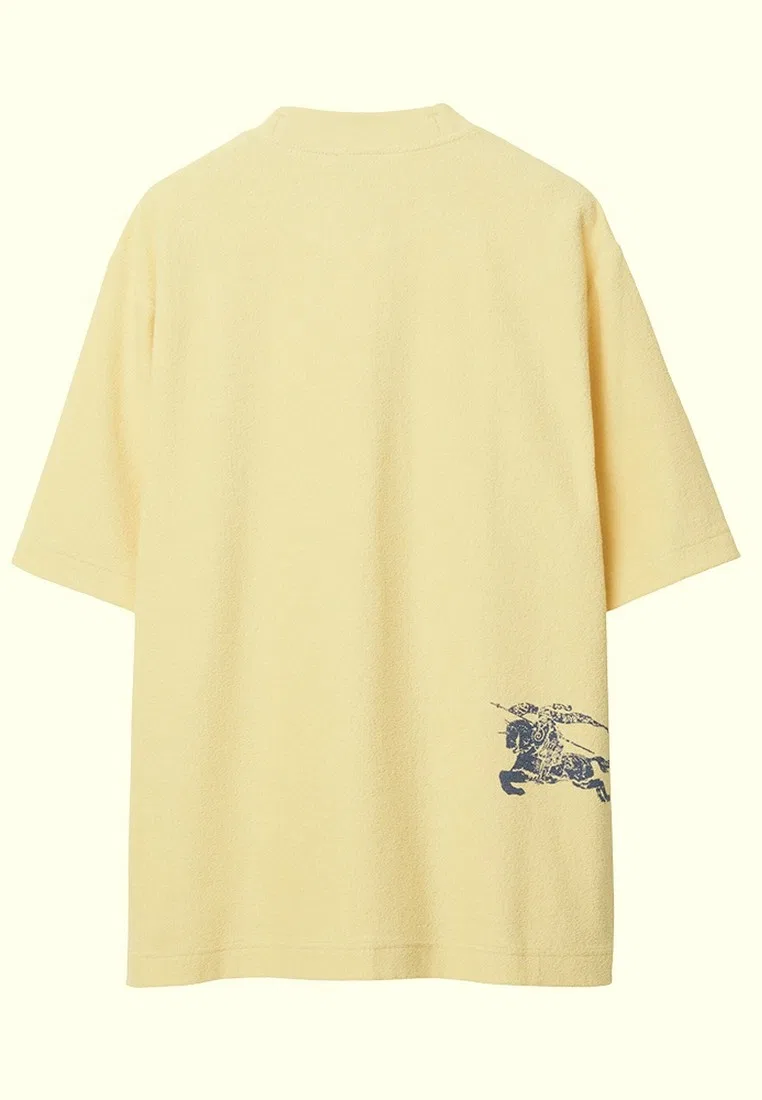 Футболка Sherbet Burberry, хлопковая, светло-желтый — фото 2