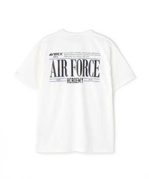 

Футболка с коротким рукавом, хлопок, принт «Военная академия 1954» AVIREX, белый