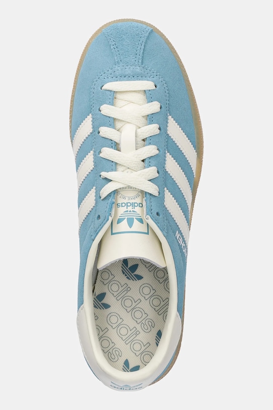 Замшевые кроссовки Muenchen Adidas Originals, бирюзовый — фото 4