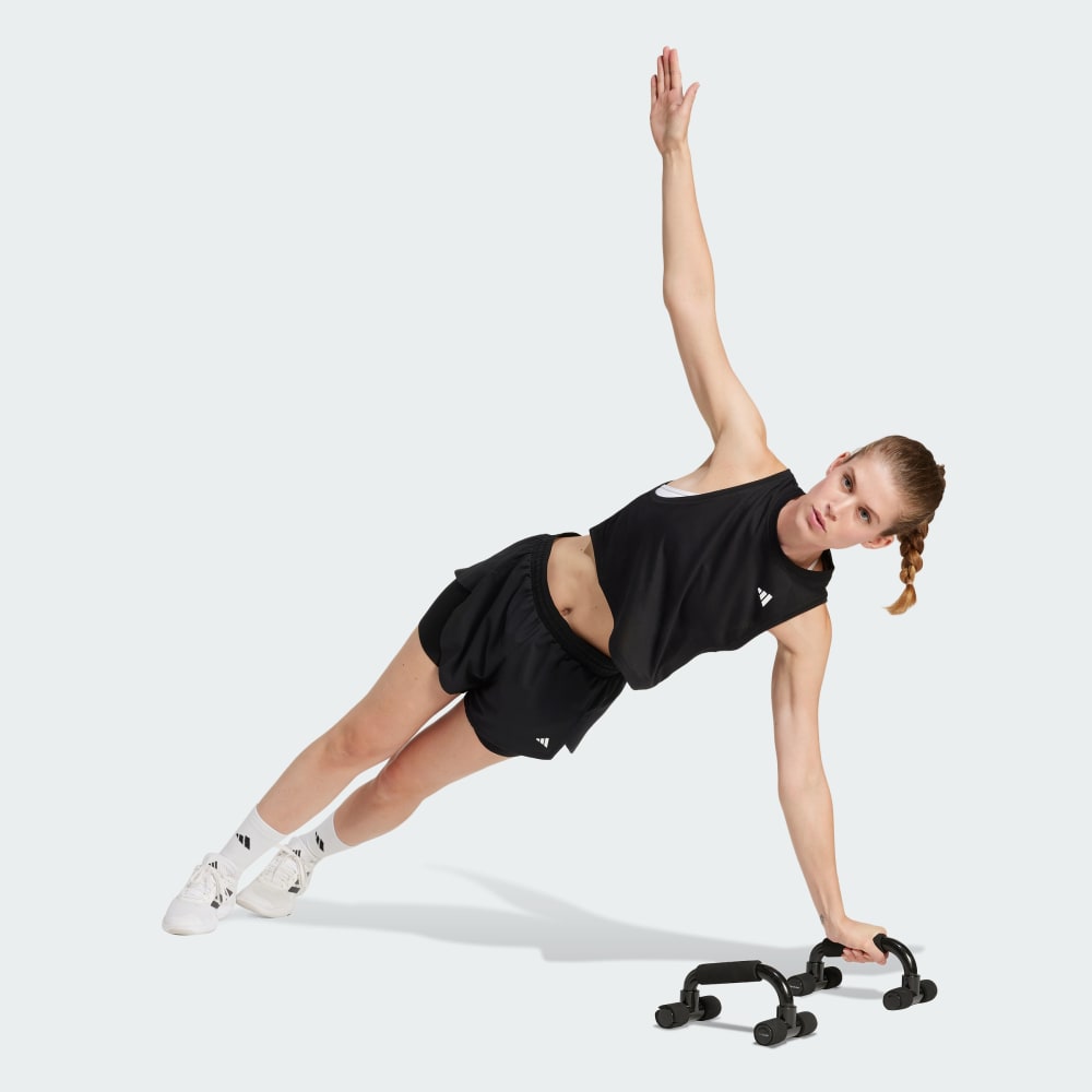 Спортивный топ Adidas Train Essentials Boxy Workout Tank Top, черный — фото 3