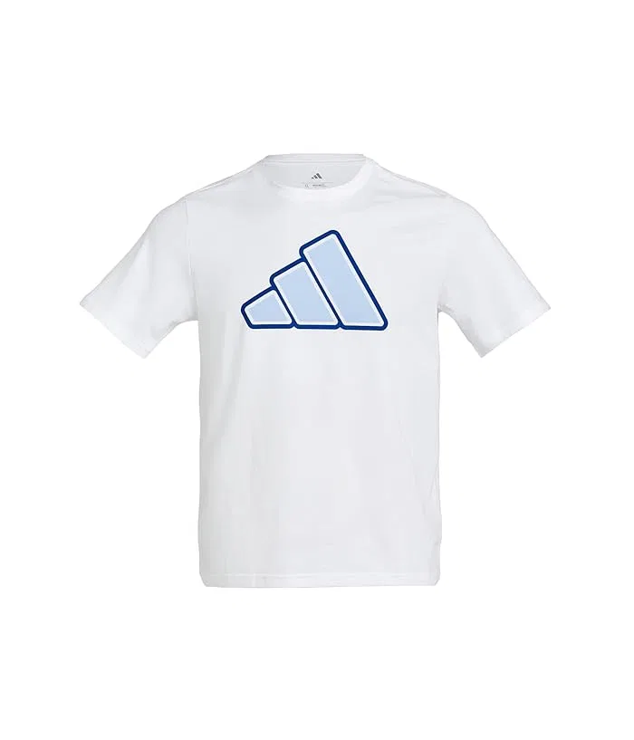 Футболка с логотипом Two-Color Logo Tee Adidas Kids, Grey/Multi