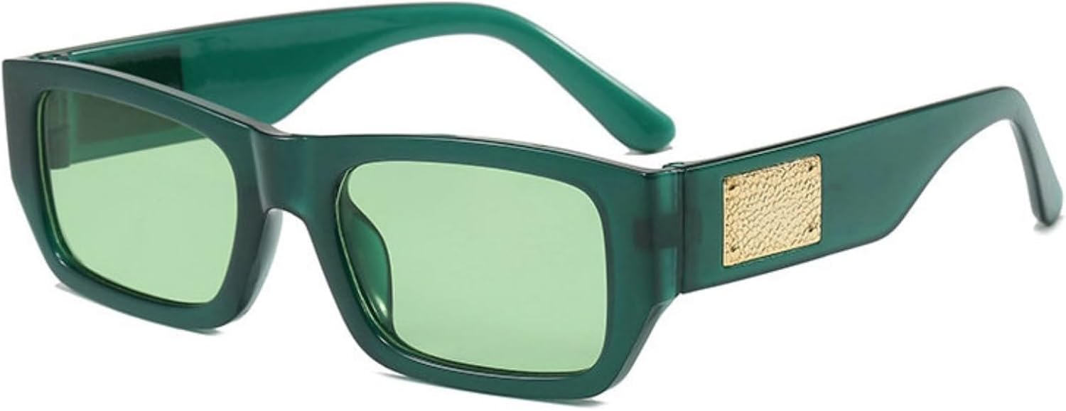 

Солнцезащитные очки Willochra в стиле ретро, ​​квадратной формы, для мужчин и женщин, модные в 90-х, с толстой прямоугольной оправой, черные, с защитой от УФ-излучения UV400, C6