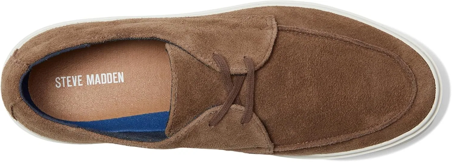 Мужские лоферы Steve Madden Frankk Drivers, Cognac Suede — фото 3