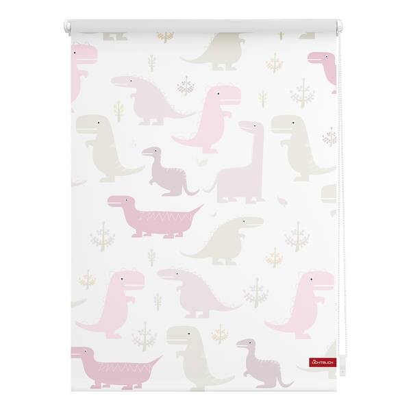 

Рулонные шторы Блэкаут twentyfour Dino, 120x150x6 см, розовый