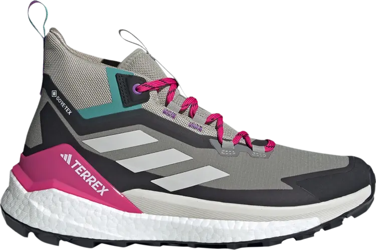 

Кроссовки Terrex Free Hiker GORE-TEX 2.0 'Trace Cargo Real Magenta', серый