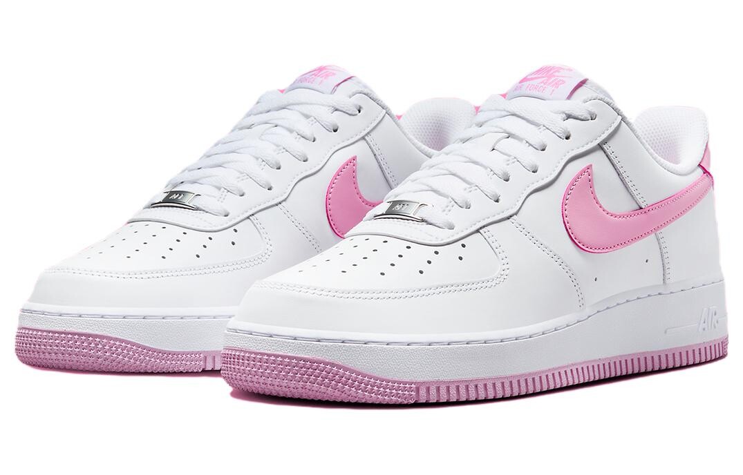 Мужские кроссовки для скейтбординга Nike Air Force 1, Белый/Розовый — фото 3