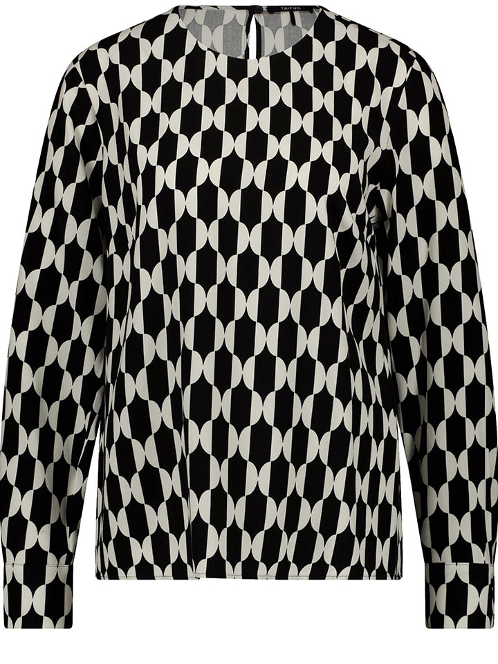 

TAIFUN Черно-белая блузка