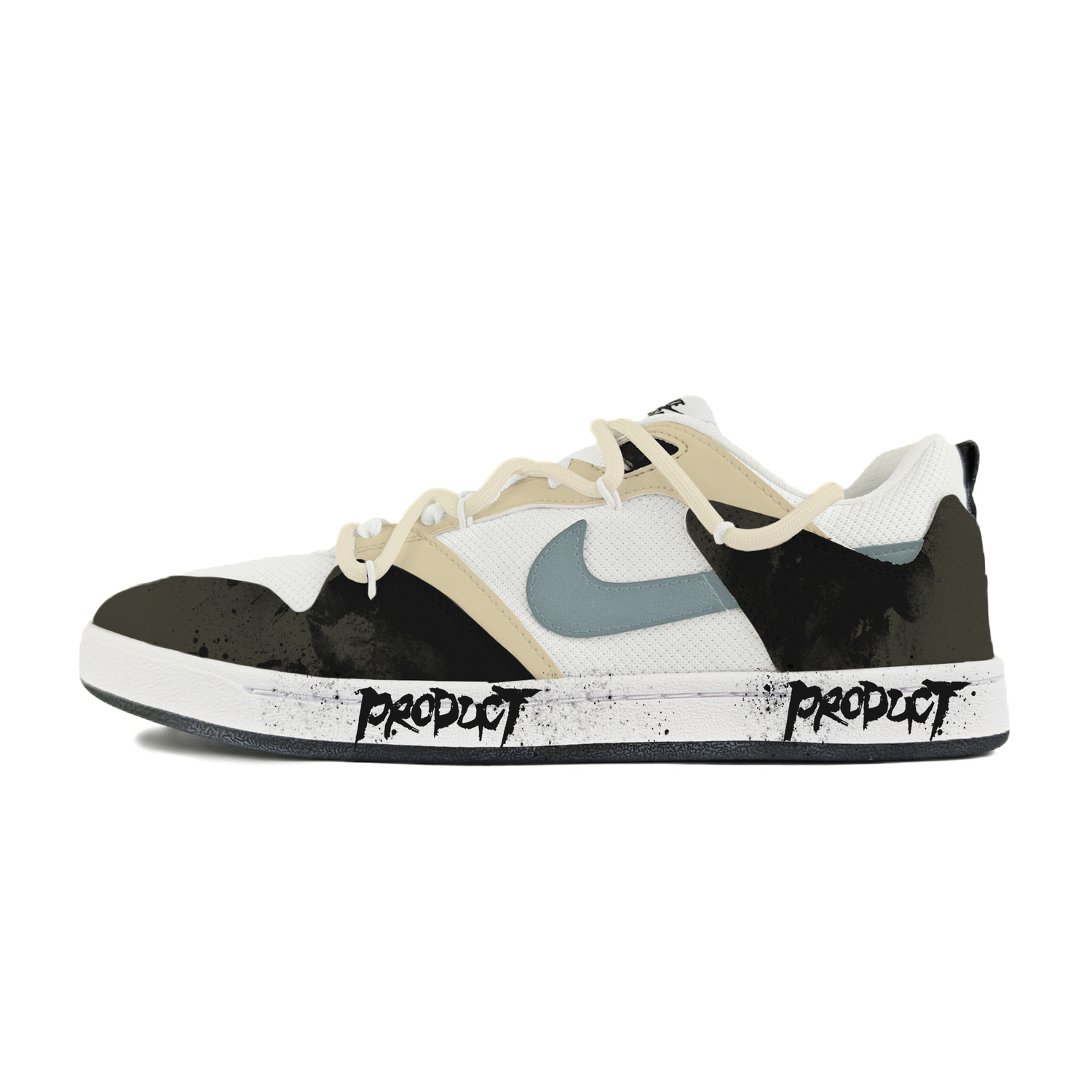 

Nike Кроссовки для скейтбординга SB Alleyoop Abрасшион резистент Low Top мужские White Black Blue