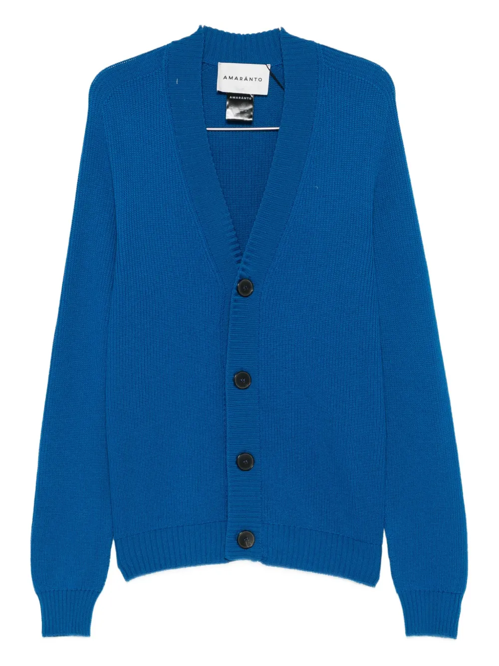 

Кардиган с V-образным вырезом на пуговицах Amaranto, синий