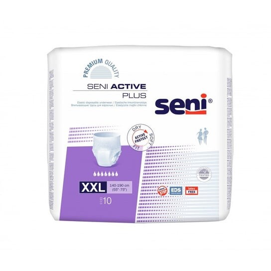 

Впитывающие трусики Seni Active Plus, носимые как нижнее белье размера XXL, 10 шт.