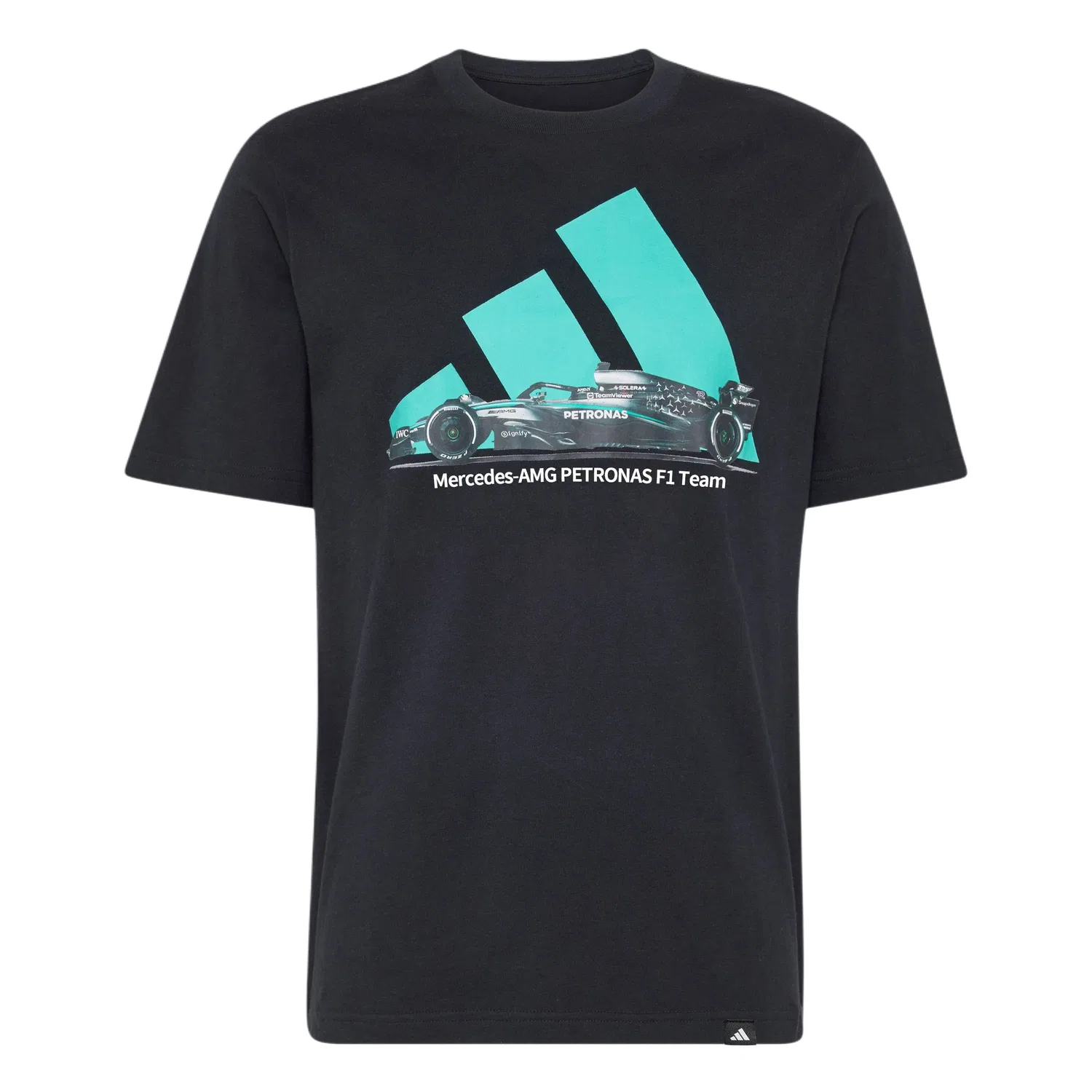 Футболка Racing T-Shirt Adidas x Mercedes-AMG Petronas Formula 1 Team Black/Semi Mint Green