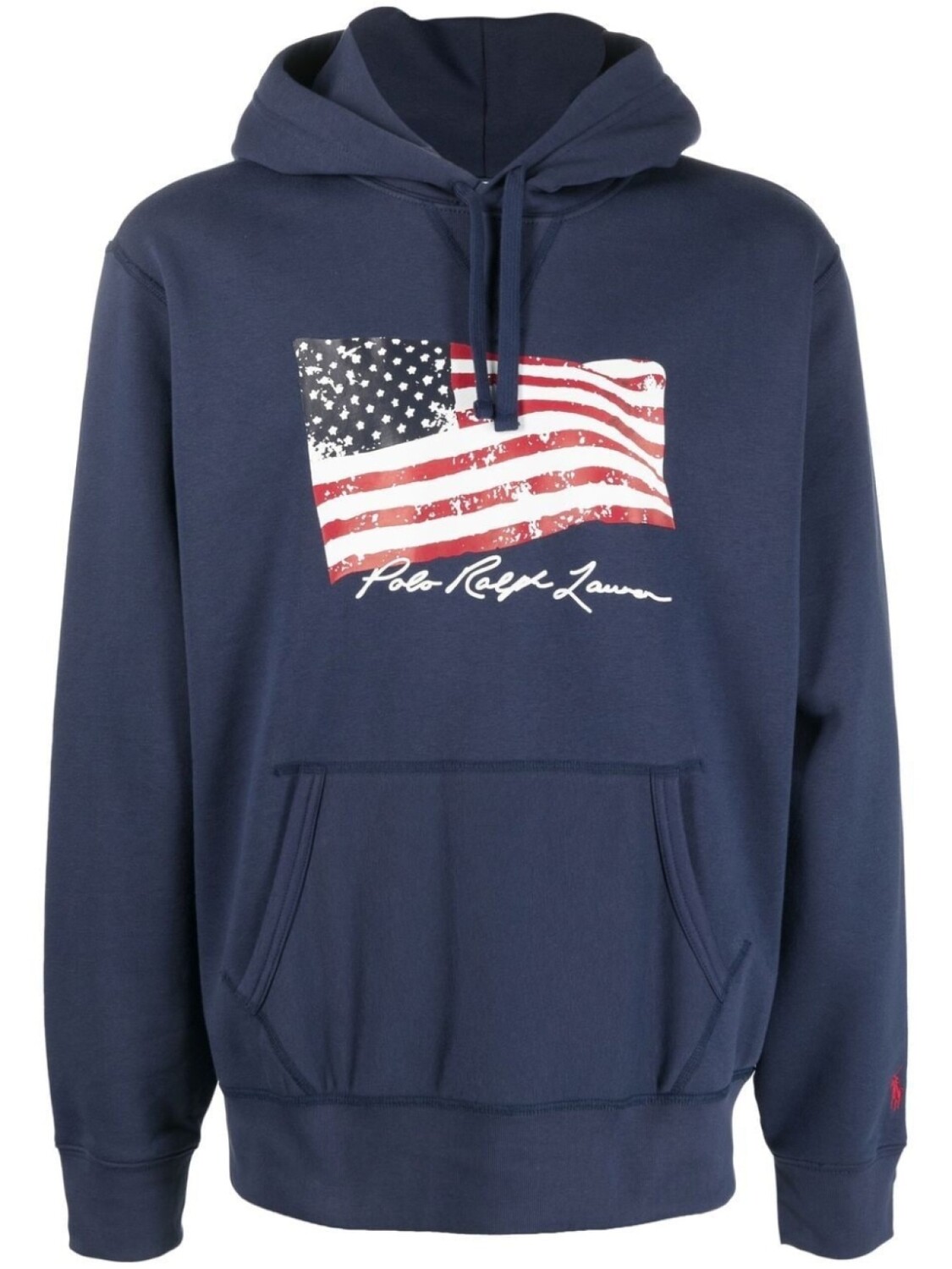 

Polo Ralph Lauren худи с кулиской и графичным принтом, синий