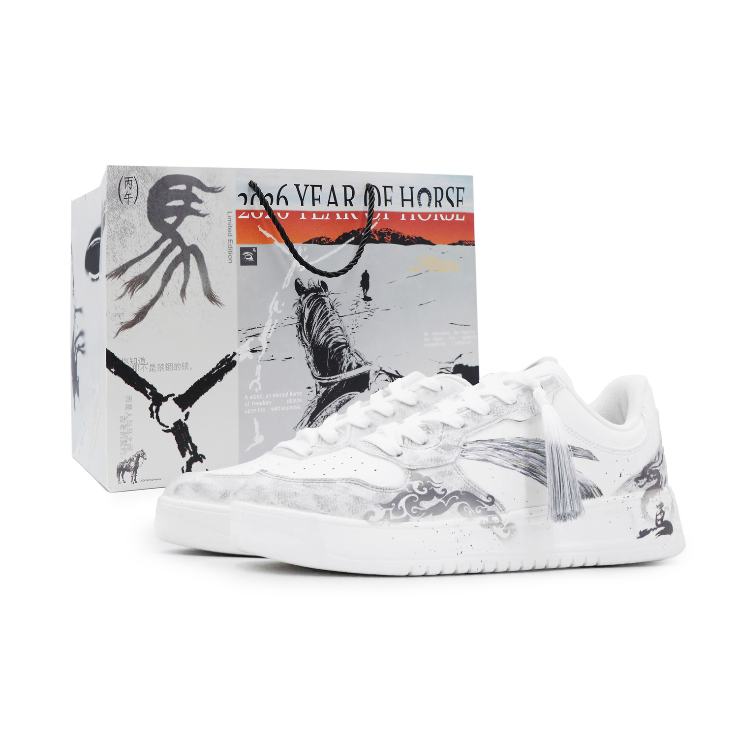 

Мужские низкие скейтбордистские кроссовки с амортизацией и воздухопроницаемостью Anta, серый белый