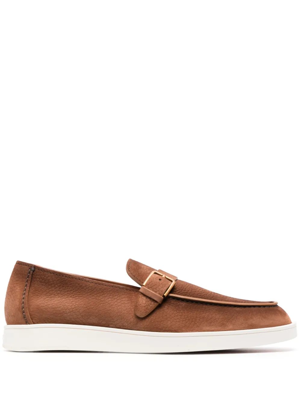 

Лоферы Dread с пряжками Santoni, коричневый