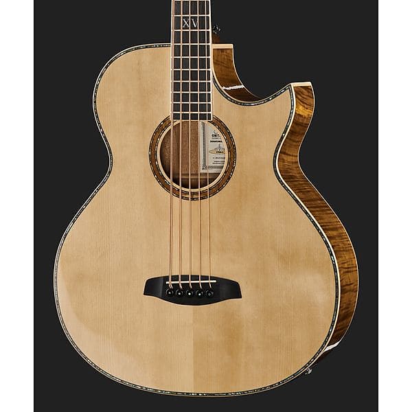 

Басс гитара Ortega Acoustic Bass Signature Series 5-String Long Scale Bass Solid Spruce/ Flamed Mahogany Natural - KTSM-5