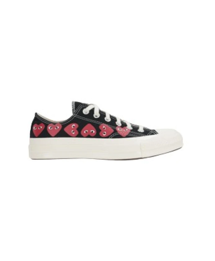 

Низкие кеды Converse с принтом в виде сердечек Comme Des Garçons Play, черный