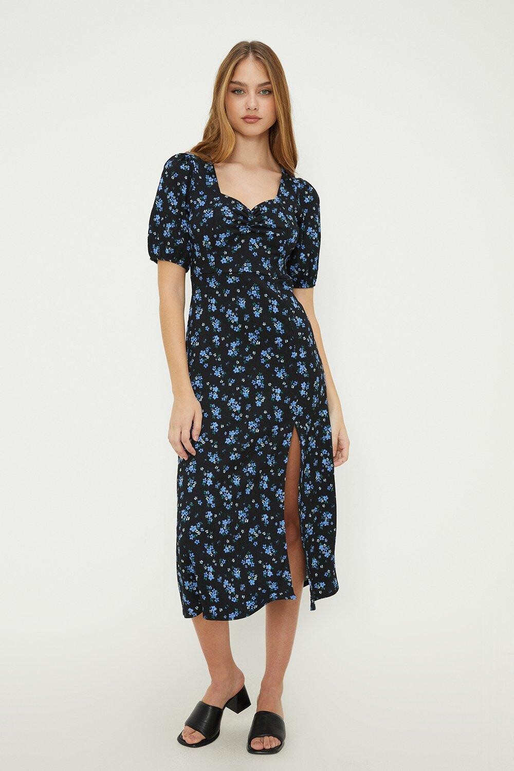 

Синее платье миди в стиле Ditsy Sweetheart Dorothy Perkins, синий