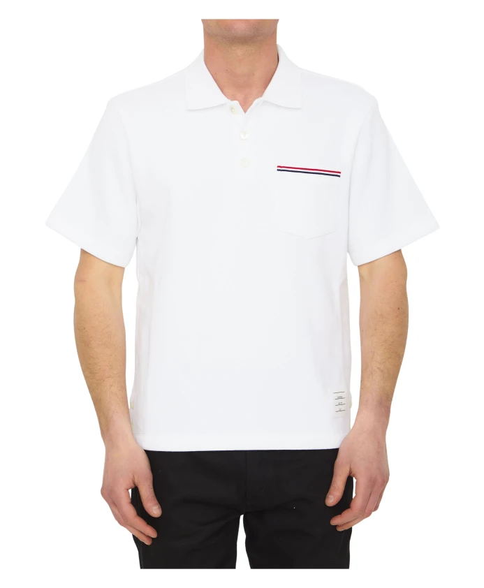 

Рубашки поло Thom Browne, белый