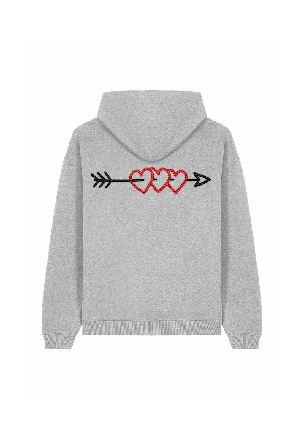 

Толстовка ARROW BACK EMBROIDERY HEAVYWEIGHT - Hoodie Mira Paris, пятнистый серый