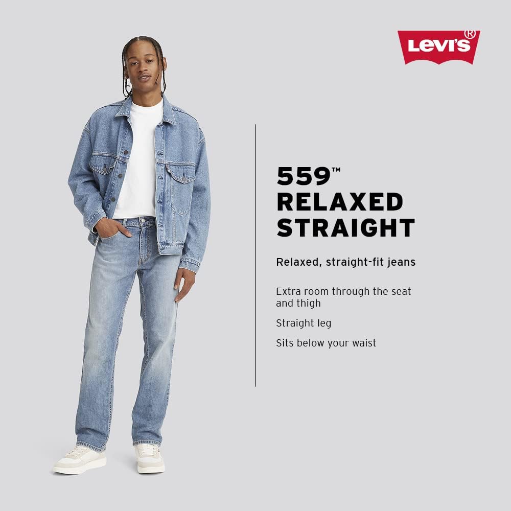 Мужские джинсы Levi's 559 свободного кроя (также доступны в размерах для больших и высоких женщин), Tumbled Rigid — фото 3
