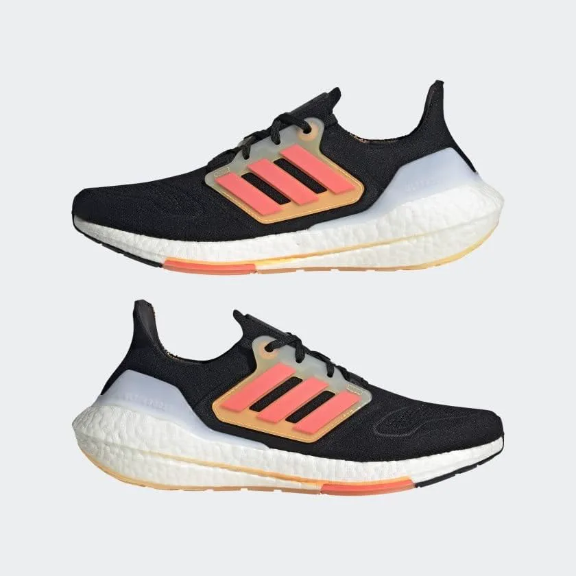 Мужские кроссовки Adidas Ultraboost 22 Heat.rdy для бега, черный/оранжевый — фото 4