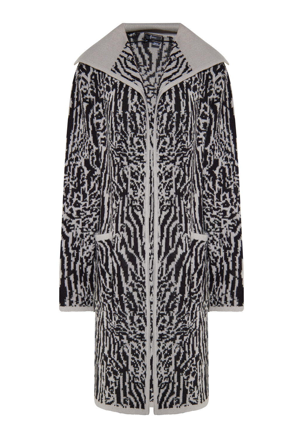 

Толстовка faina Strick Cardigan, серо-черный