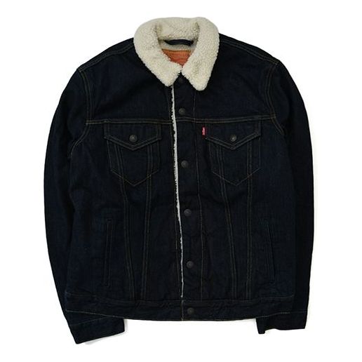 

Куртка Levi's Sherpa Trucker Jacket 'Navy', темно-синий