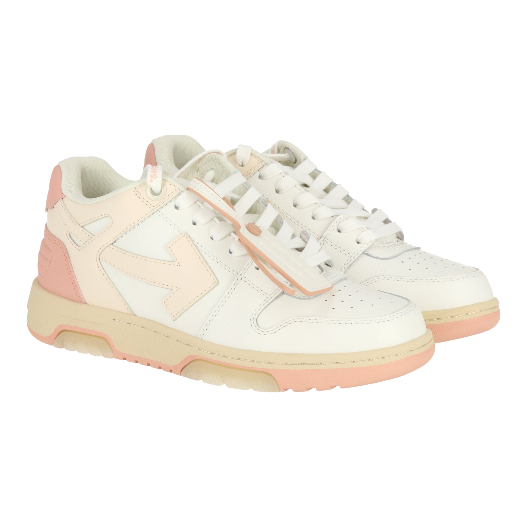 Off White женские бело-розовые кроссовки Off-White