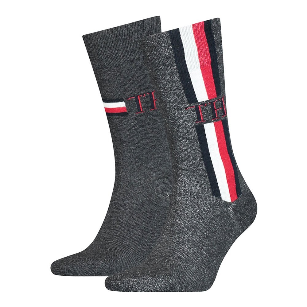 

Носки Tommy Hilfiger Iconic Stripe Classic 2 шт, серый