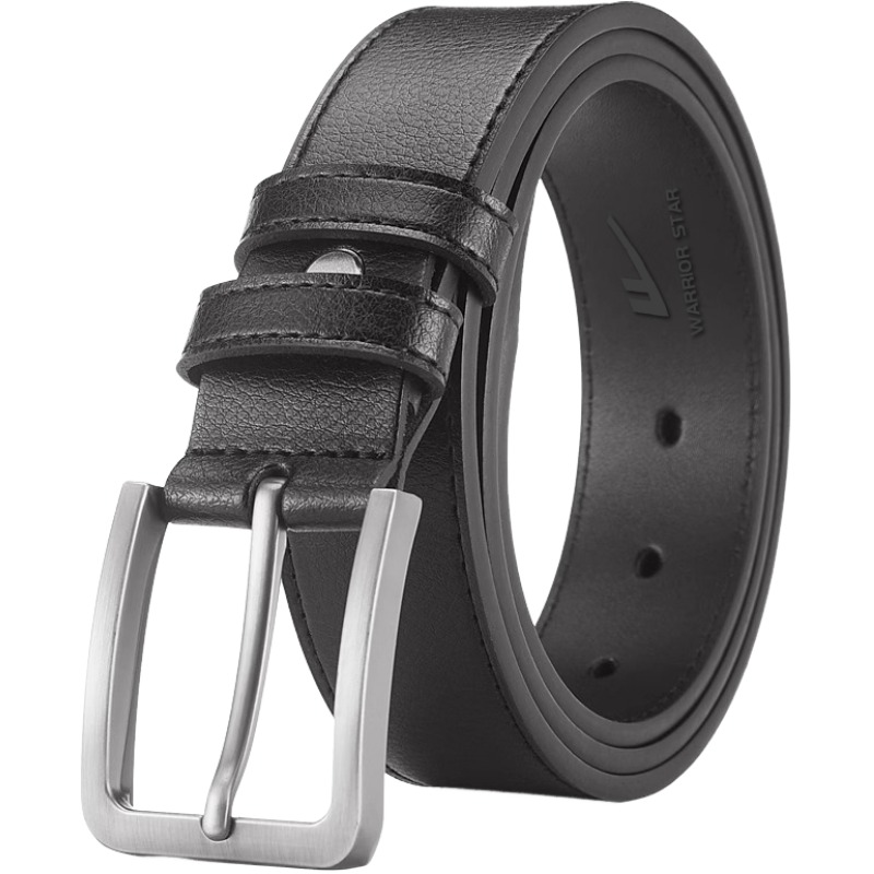 

Ремень из бычьей спилковой кожи унисекс шириной 33 см WARRIOR, [with perforator]elegant черный