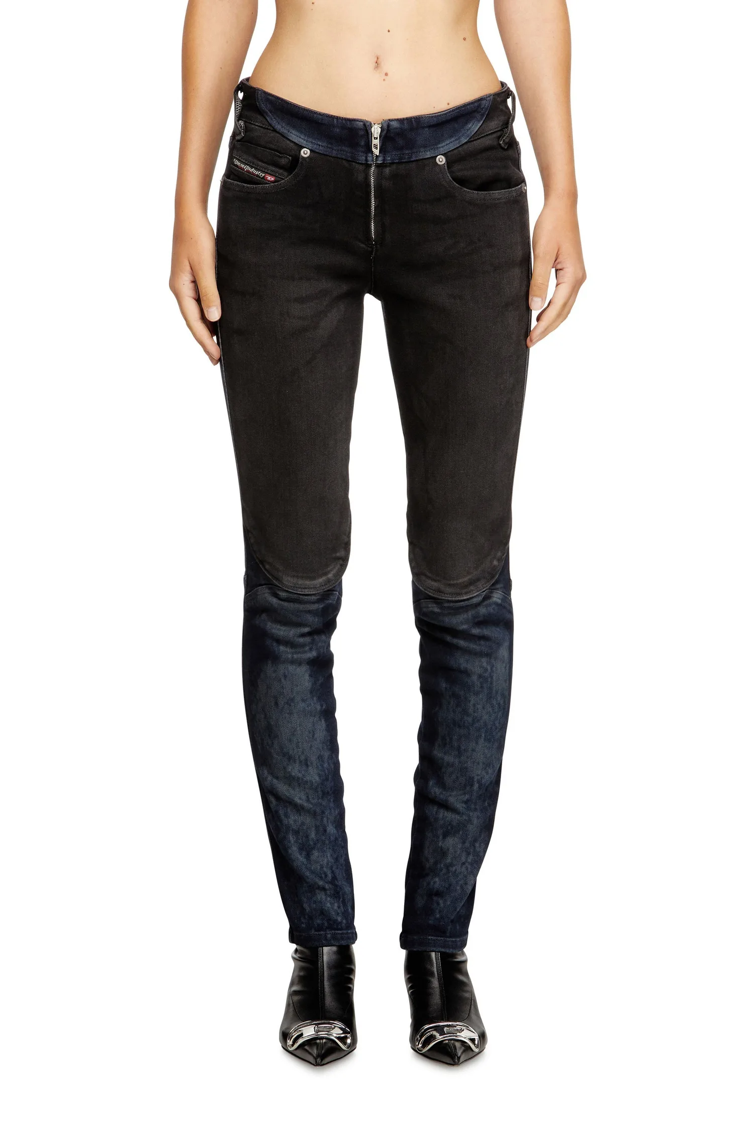 Женские узкие джинсы D-BIKEE-S Diesel, Black x Blue