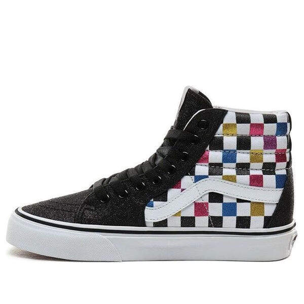 

Кроссовки sk8-hi 'glitter checkerboard' Vans, черный