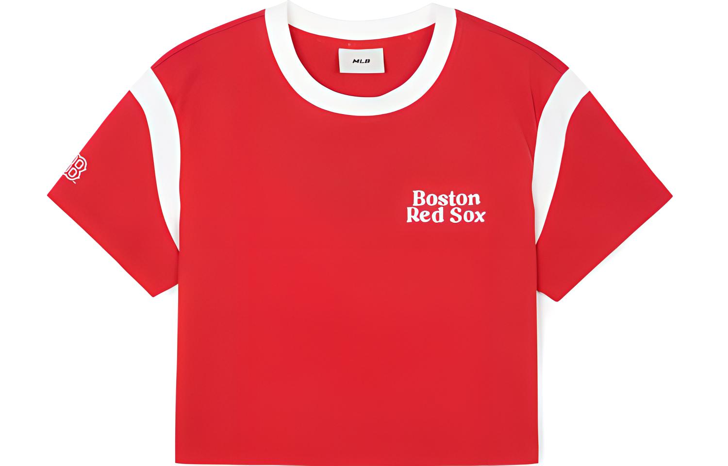 

MLB Футболка с рукавом дроп-шоулдер женская red