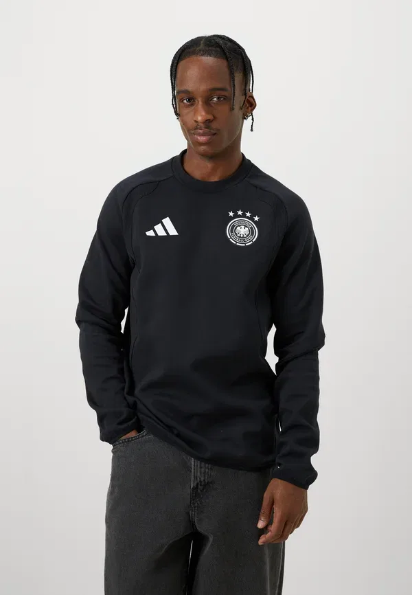 Футболка Adidas Performance Deutschland DFB Tiro Travel Crew National Team Wear, черный — фото 3
