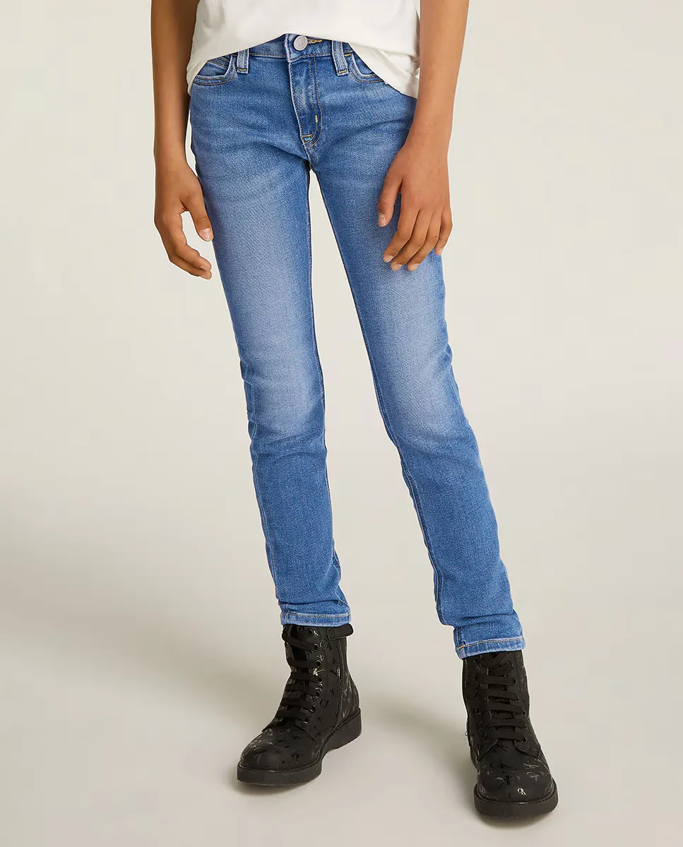 

Джинсы скинни для девочек Mid Rise Calvin Klein, синий