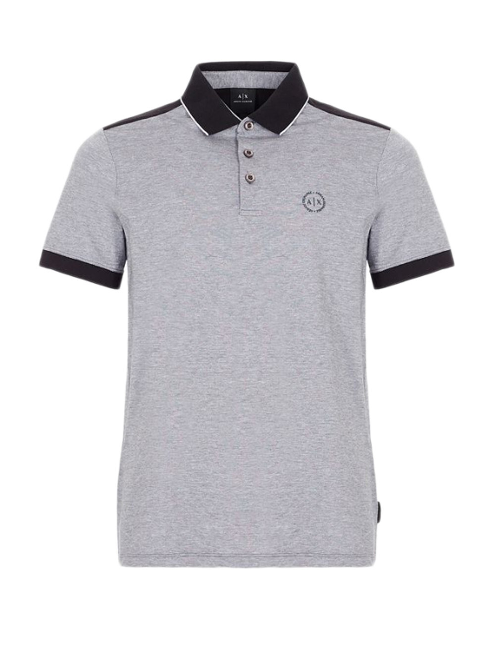 

Поло Armani Exchange из хлопка, серый