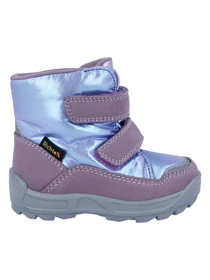 Зимние сапоги, мембрана Richter Shoes, светло-голубой/лиловый