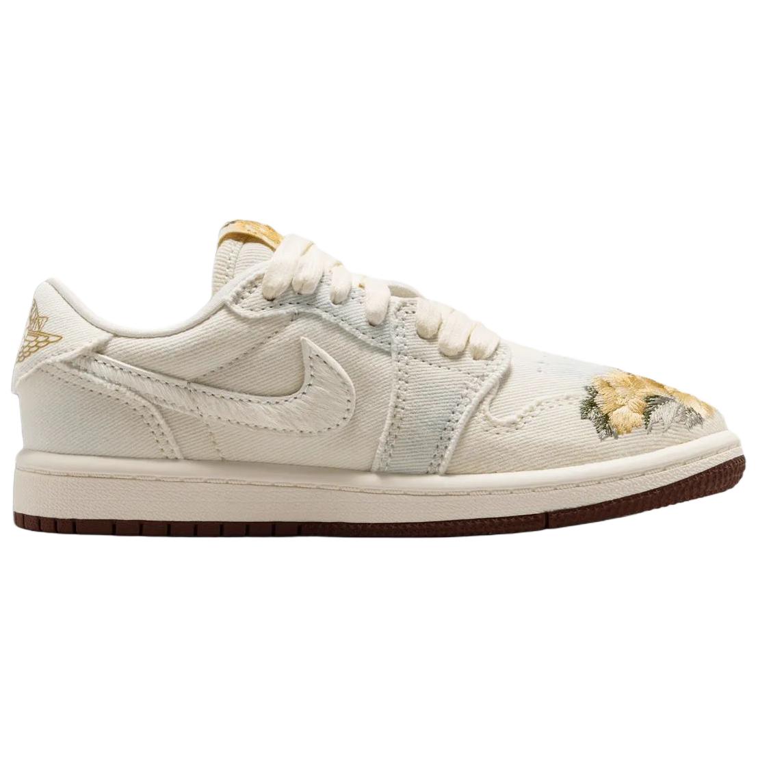 Jordan Кроссовки Air 1 Low top детские баскетбольные Ecru для детей 3-7 лет — фото 3