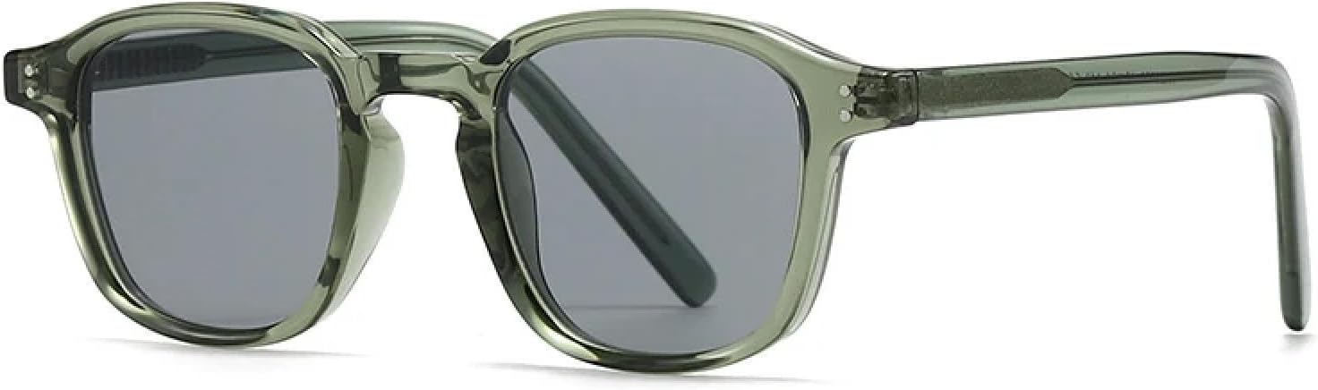 

Популярные модные женские солнцезащитные очки класса люкс в стиле ретро с заклепками, мужские трендовые темно-зеленые с защитой от УФ-излучения UV400 TYUVIVO, Green Grey